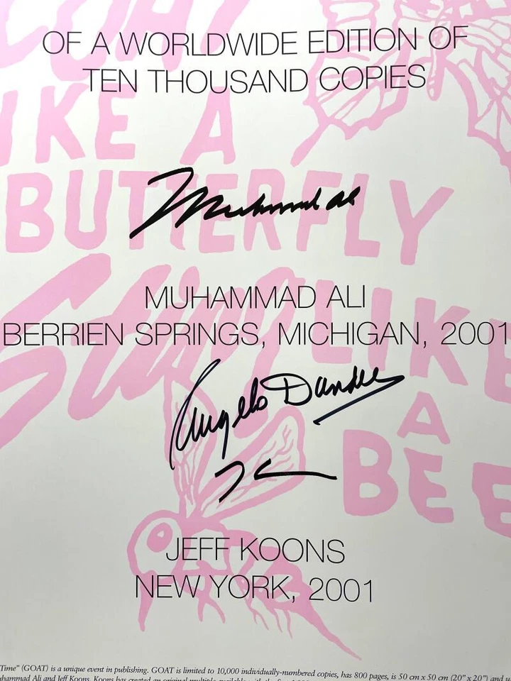 Angelo Dundee Signed Autograph GOAT A Tribute to Muhammad Ali 20x20 Book JSA COA - Image 2 of 3