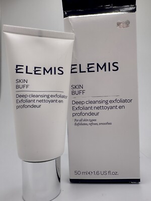 Elemis Skin Buff Deep Cleansing Exfoliator 1.6 oz Full Size  Sealed BNIB $49