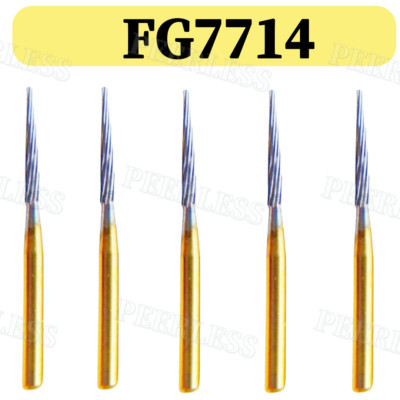 Dental FG7714 Burs Taper Finishing Trimming Excess Material 7714 Bur Kerr Style