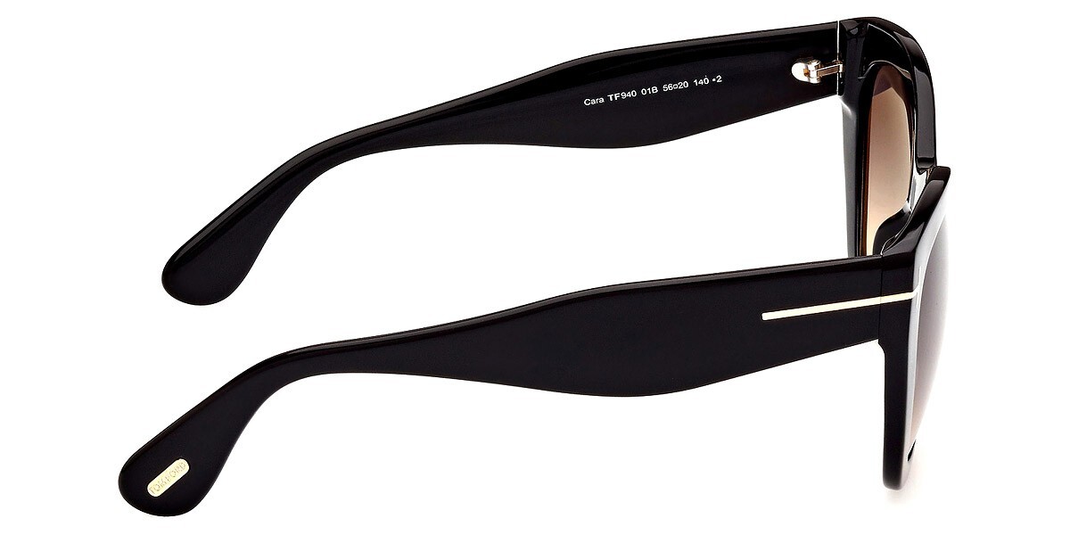 NEW TOM FORD TF 940 01B BLACK GRAD SMOKE AUTHENTIC 
