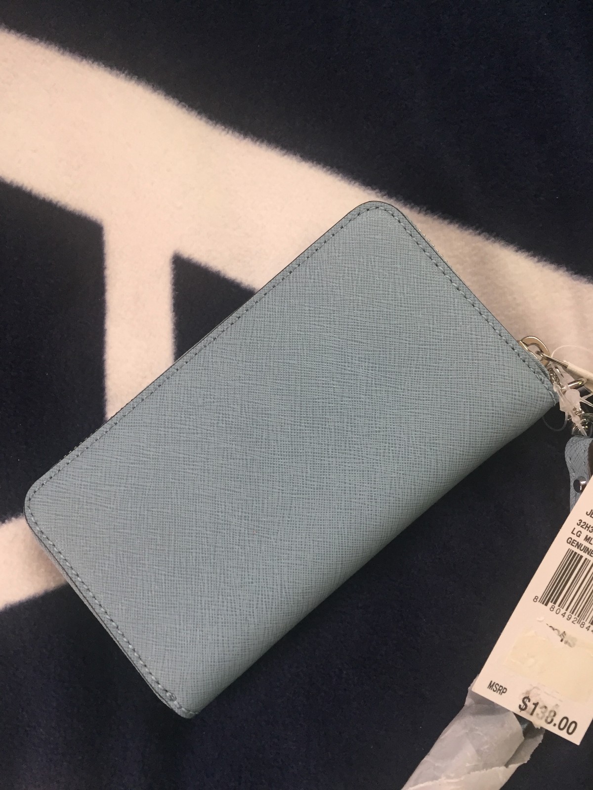 NWT Michael Kors Jet Set Travel Wallet Wristlet Coin Phone Case Jewel