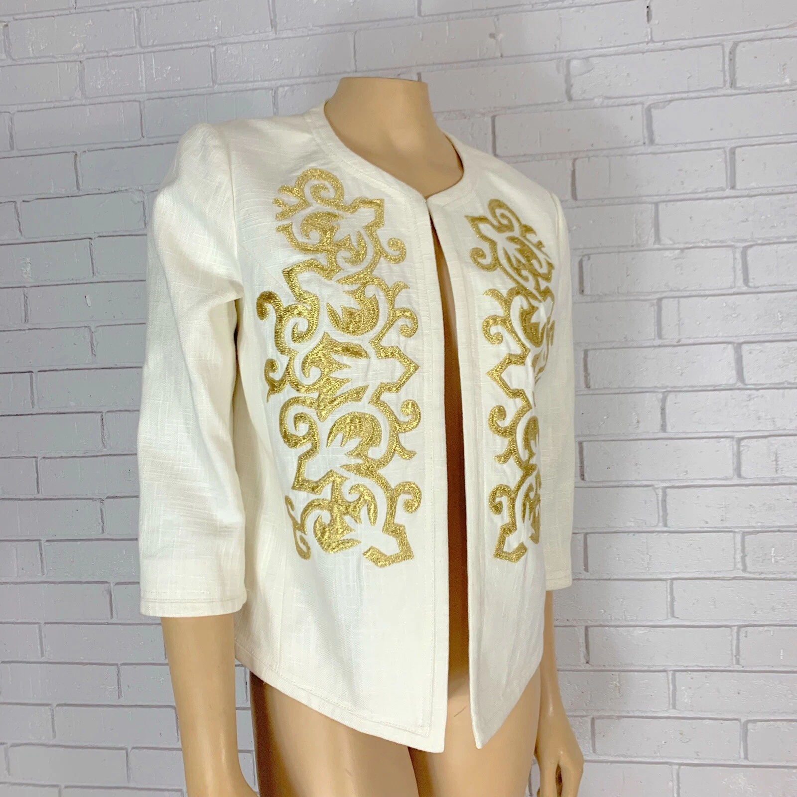 Giacca donna Tory Burch Cindy metallizzata Taglia 6