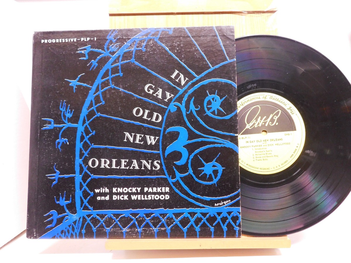 Knocky Parker N Dick Wellstood jazz 10 inch LP In Gay Old New