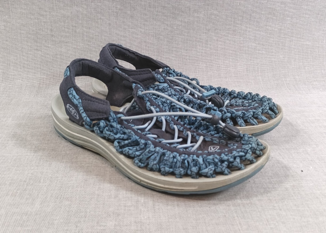 Sandali Keen Uneek Sport Bungee Lace Donna Taglia 6 Blu Outdoor Flex 1016897