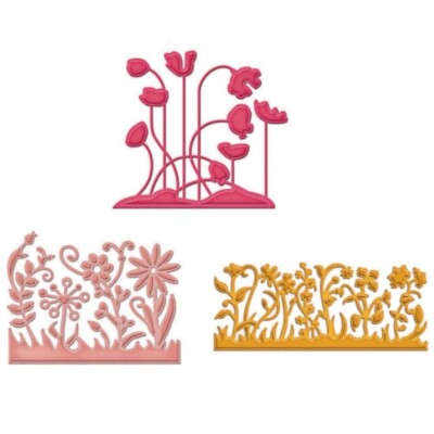 Stanzschablone Blumen Blüten, D-Lites, Spellbinders Shapeabilities S2 