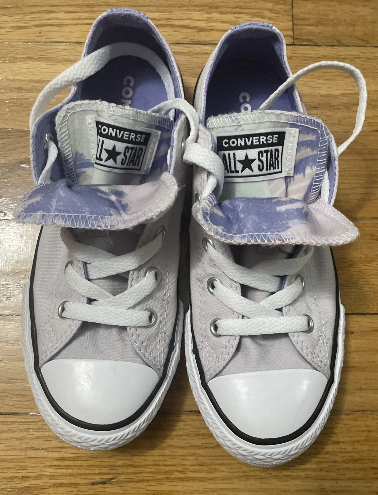 Sneakers basse Converse Chuck Taylors All Star Oxford doppia lingua lilla taglia 2