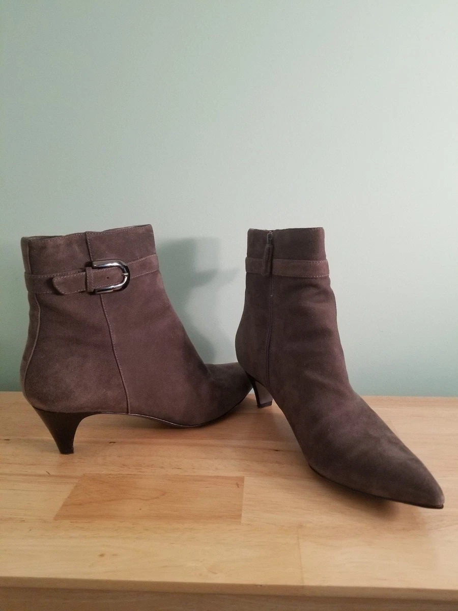 Via Spiga Taupe Suede Ankle Boots Size 10 eBay