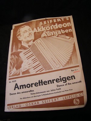 Partition Amorettenreigen Julius Fucik Notenblatt