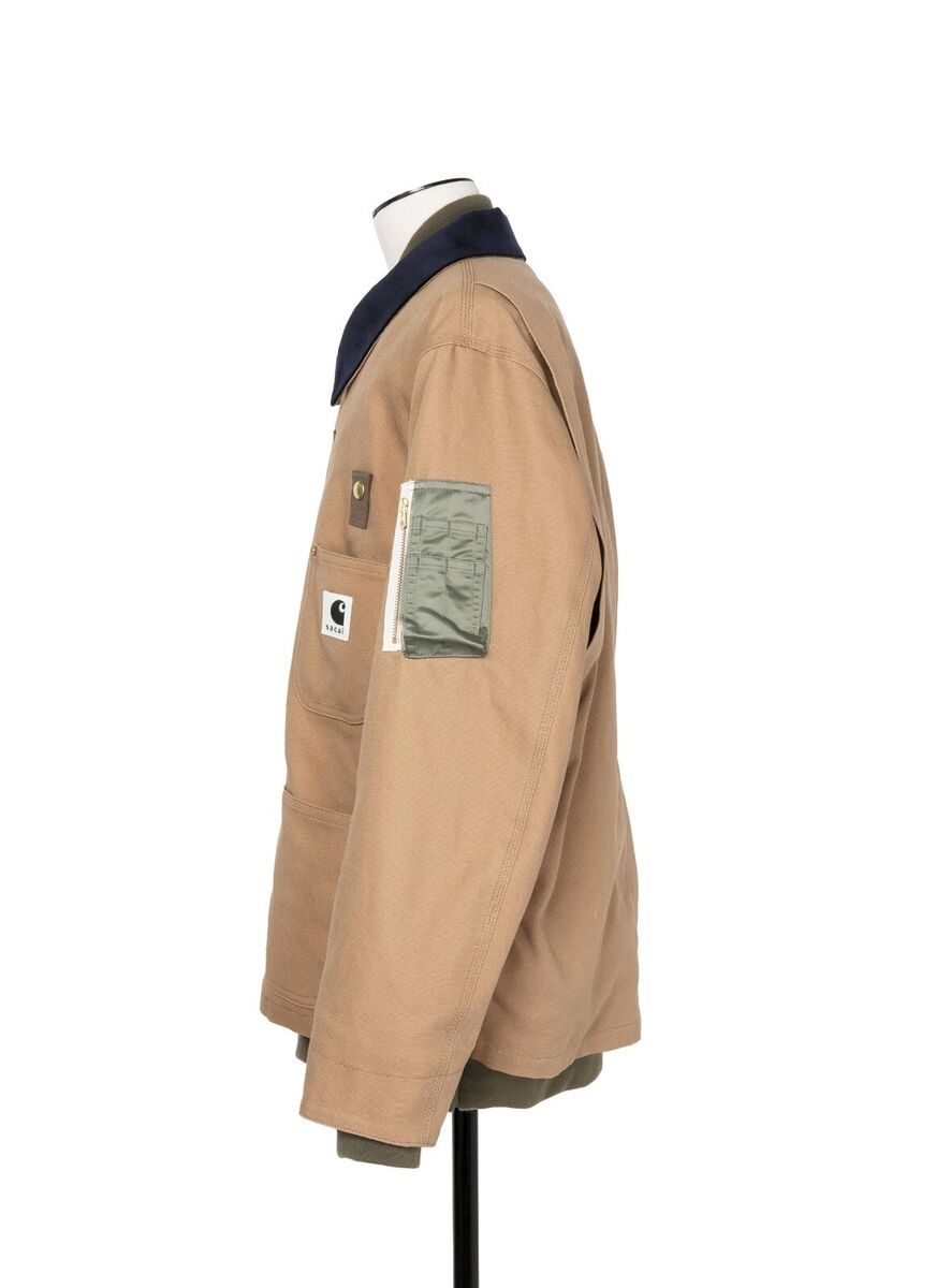 Carhartt x sacai Canvas x MA-1 Jacket 3colors Black Beige Carhartt x sacai Canvas x MA-1 Jacket 3colors Black Beige