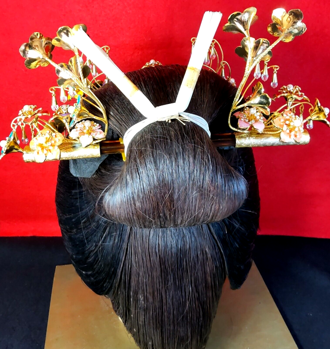 Japanese Kushi Kanzashi set Twinkle Flower Metal Kimono Hair