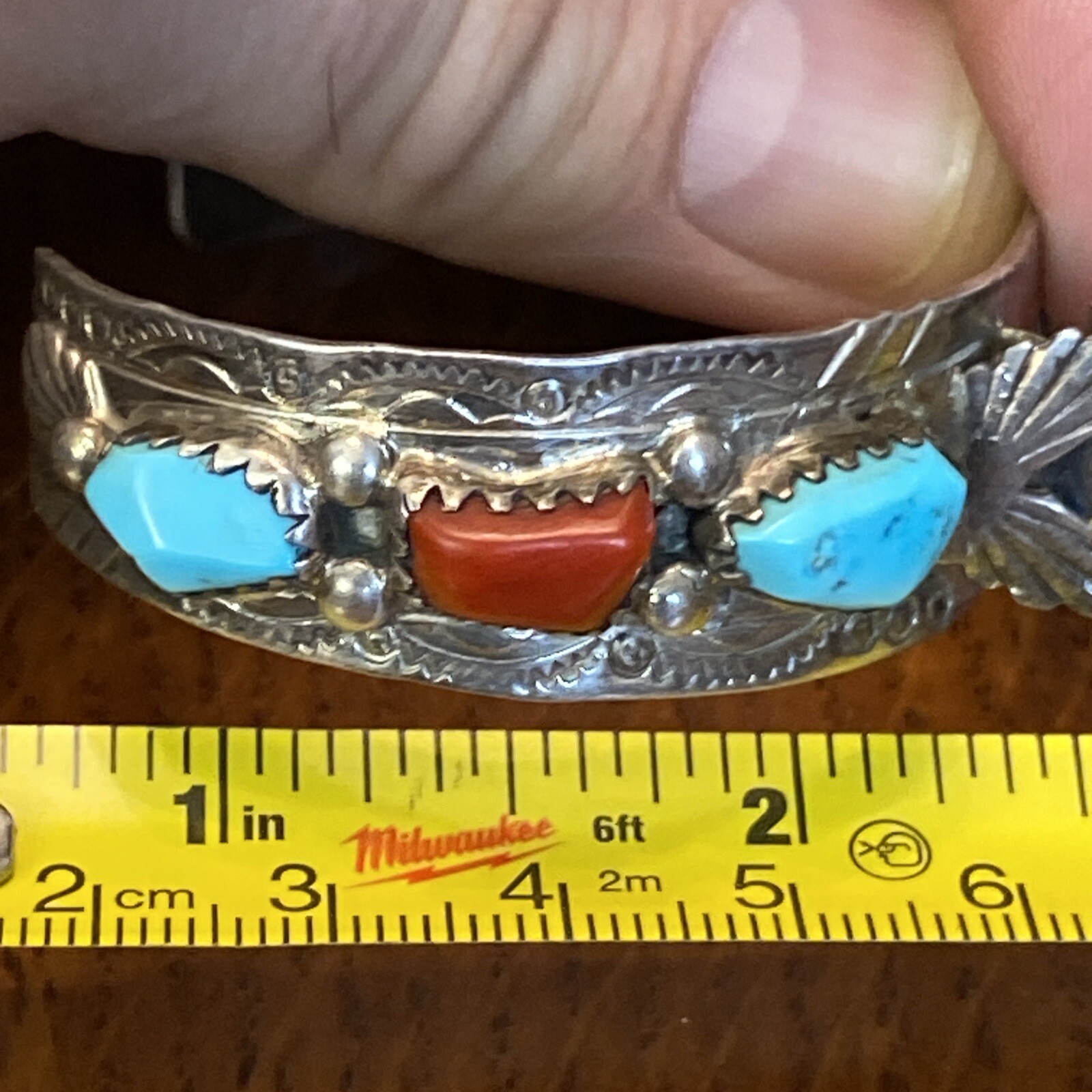 Wayne Josie Panteah Zuni Vintage Watch Cuff Brace… - image 17