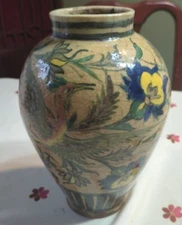 Stunning Antique Persian Phoenix Vase Antiquities William De Morgan Style
