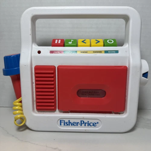 Fisher Price Cassette Player Recorder with Microphone (pretend cassette player)