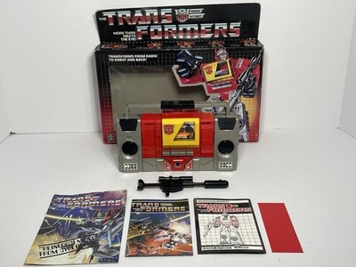 Vintage G1 Transformers Autobot Blaster Figure 1984 Hasbro Complete