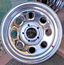 2004 C.t. W. 16 X 8 Steel Chrome Mod Wheel. 5 Lug X 135mm Bp. 8 Vents. Usa.
