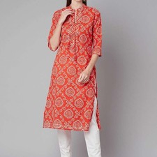 Women White Pure Cotton Straight Kurta XS  10XL Traditional Ethnic Kurti big
