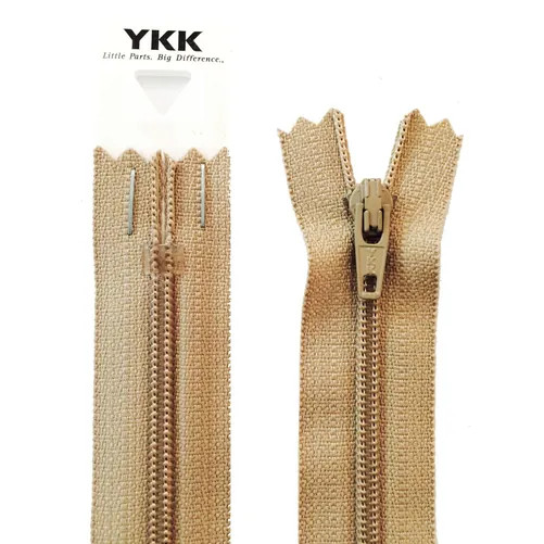 YKK Nylon Dress & Skirt Zip - Fawn (15cm)
