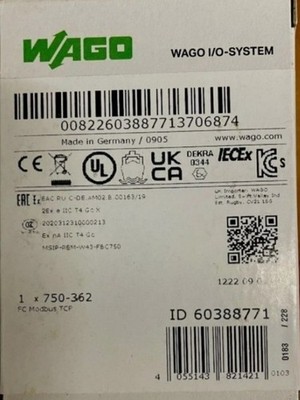 750-362 NEU WAGO 750362 Fieldbus Coupler Modbus TCP Module 750 362