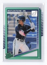 2025 DONRUSS BASEBALL BRAYLON PAYNE CLEARLY RATED PROSPECT BREWERS