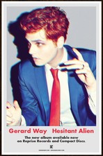 GERARD WAY Hesitant Alien Ltd Ed Discontinued RARE Poster! MY CHEMICAL ROMANCE
