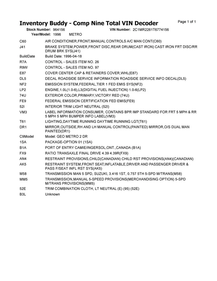 Alternator Fits 89-98 TRACKER 371190 - Image 2 of 4