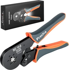 Hexagonal Ferrule Crimper, Preciva Hexagonal Jaw Wire Crimping Pliers AWG 28-5 S