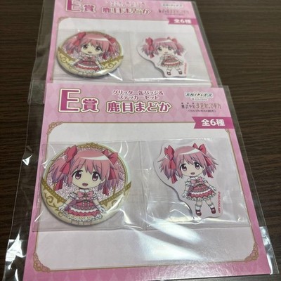 Aniplex E Preis Madoka Kaname Glitzer Abzeichen Aufkleber Set & Abzeichen Auf...
