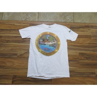 7-up The Uncola T-shirt, White Blue, Double Sided, Sz M 1990s