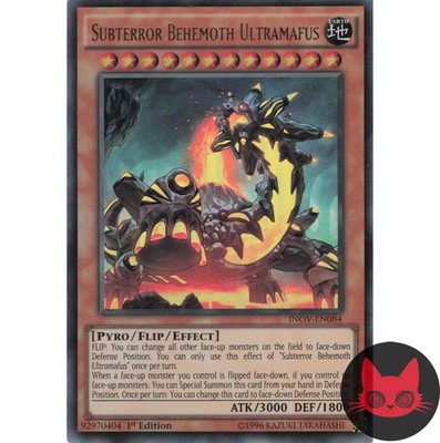 Yugioh Subterror Behemoth Ultramafus INOV-DE084 Ultra Rare 1. Auflage NM