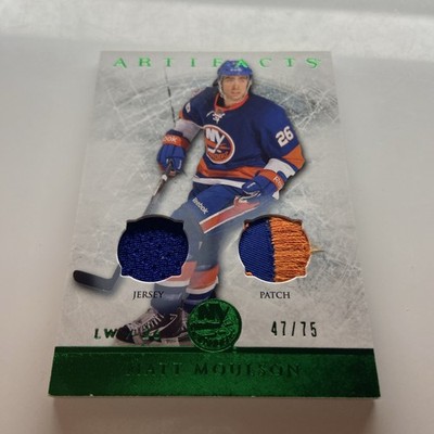 NHL Card-Matt Moulson-Emerald Jersey/Patch xx/75-Artifacts 2012-13-Islanders