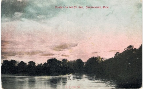 Constantine MI Tramonto sul San Joe 1907