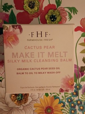 Make It Melt Silky Milk Cleansing Balm Cactus Pear 3 oz F H F  armHouse Fresh  