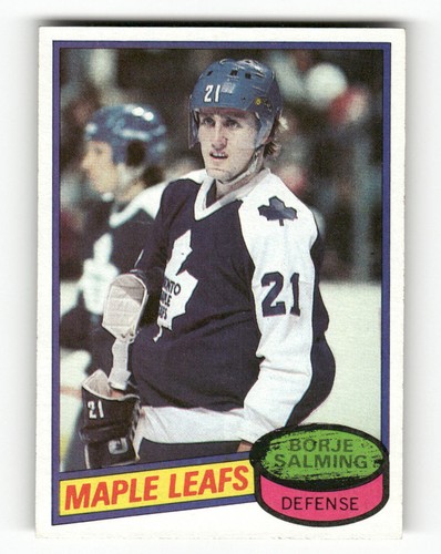 Borje Salming #210 1980 Topps card