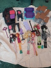 Monster High 2008-2015 Doll Lot With Some Accessories And Furniture