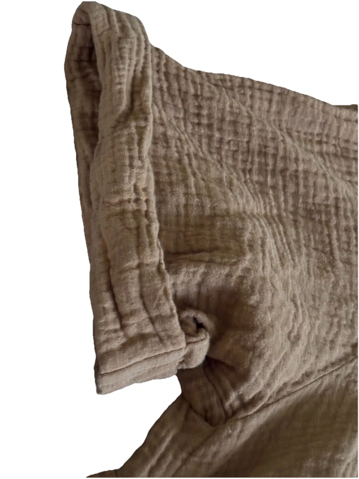 By Together Women's Oversized Large Short Sleeve Pocketed Tiered Babydoll Top - Image 3 of 4