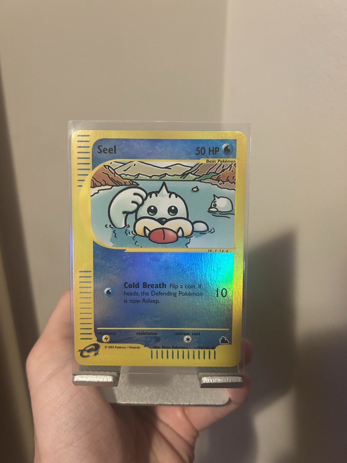 2003 Pokémon Skyridge #94 SEEL-Reverse Holo Foil E-Reader, NM 🔥🔥