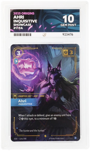 Ahri, Inquisitive graded ACE 10 for sale on eBay