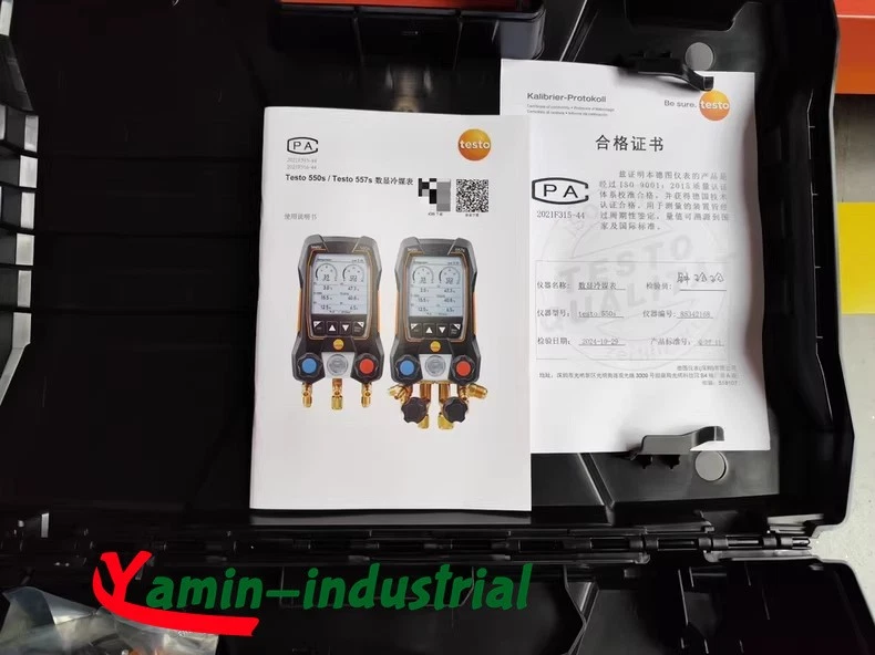 Juego de termometos abrazadera de tubo Testo 550s calibre colector de CA 2x 115i nuevo FedEx o DHL Foto 3 de 4