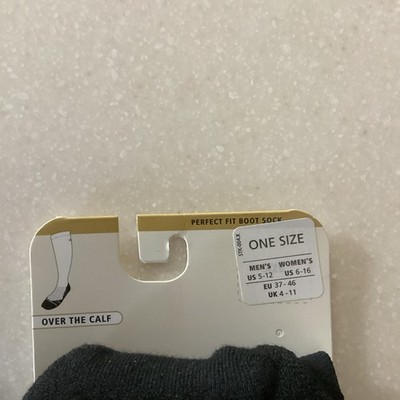 Noble Outfitters Perfect Fit Boot Sock *Black* One Size | eBay