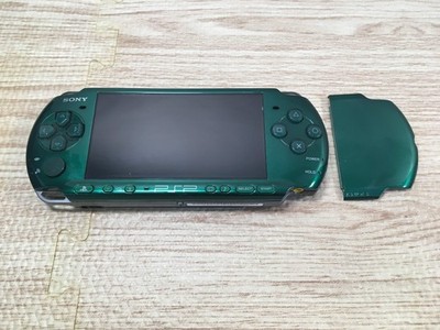 PSP 本体 3000 GD7563 Plz Read Item Condi PSP-3000 SPIRITED GREEN SONY PSP