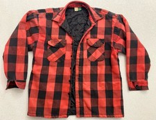 Vintage Wear Gaurd Shirt Jacket Buffalo Plaid Mens Medium Made In USA B34