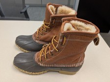 L.L. Bean Bean Boots Shearling Lined 8 Women s SIZE 7 M Made in USA