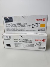 Lot 2 Genuine Xerox 106R02759 106R02758 Black Yellow Toner Phaser WorkCentre