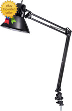 Office VLF100 LED Swing Arm Desk Lamp with Clamp Mount 36" Reach Includes LED