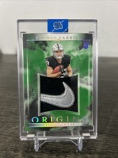 2024 Brock Bowers Panini Origins Green /10 Future Fabrics NIKE Swoosh