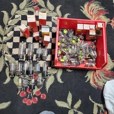 Assorted Vintage Electronic Vacuum Tubes Lot of Various Brands RCA Electron Tube