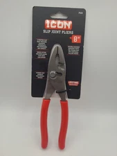 Icon Professional 8in. Slip Joint Pliers Forged Comfort Grip PSJ8 59169 Free S/H