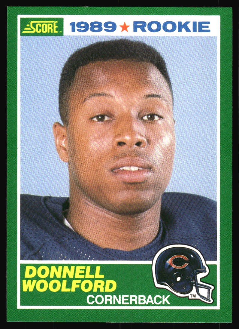 1989 Score Donnell Woolford Rookie #247 Chicago Bears