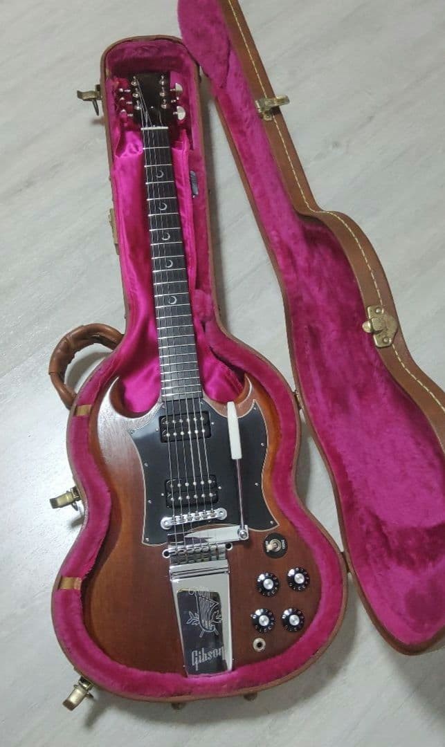 Gibson SG Special Faded 2002 Crescent Moon Inlay Ebony FB Vibrola
