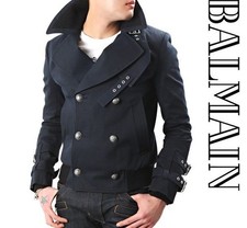Balmain Military Button Peacoat S4HT292B532 159 2208410045 17105296